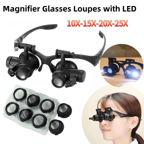 25x magnifying loupe glasses - 25x,