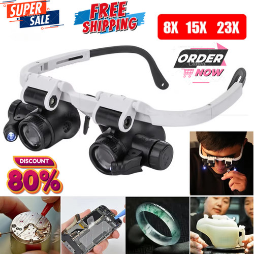 Head magnifier glasses - glasses, led