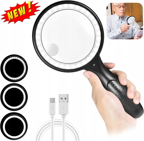 Handheld magnifying glass with - handheld,