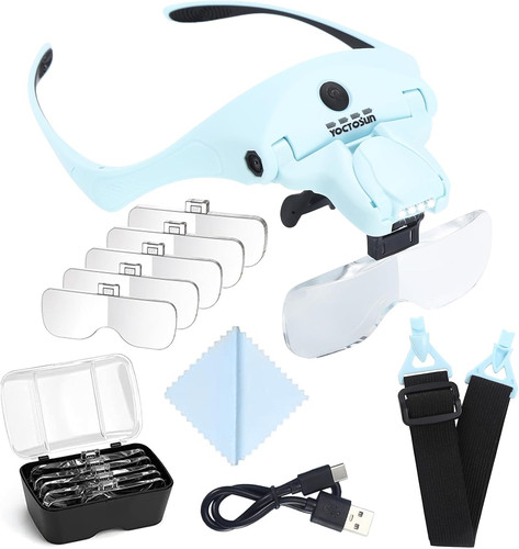 Magnifying glasses with led - with, 4