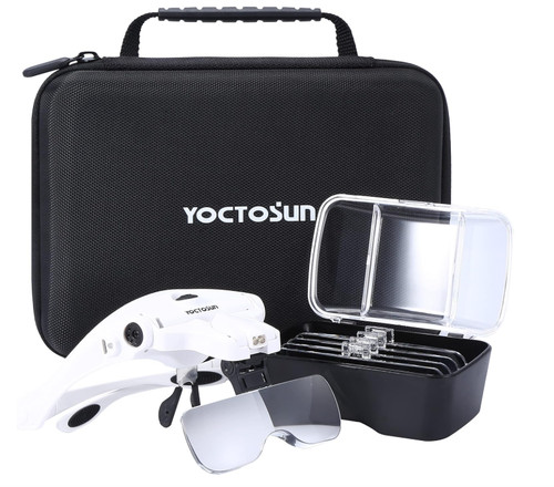 Magnifying glass with led - glass,