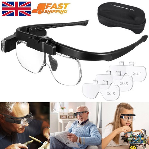 450 magnifier glasses with - 450%,