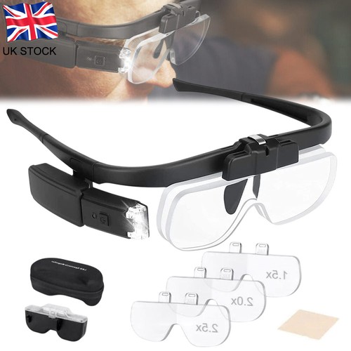 450 magnifier glasses with - 450%,