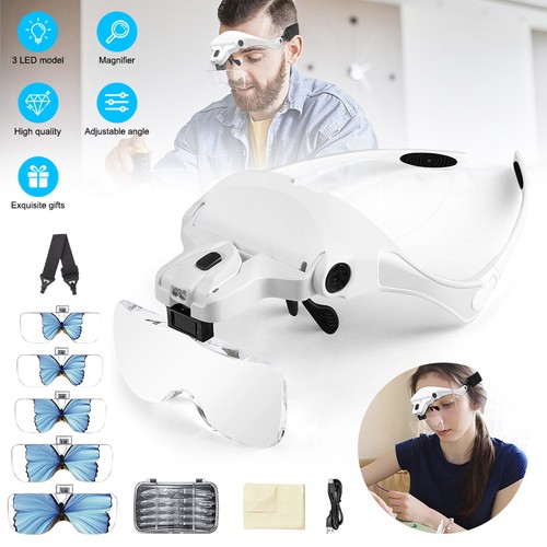 Hands free headband magnifying - hands,