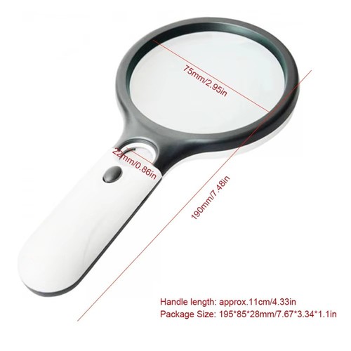 Handheld 45x magnifier reading - 45x,