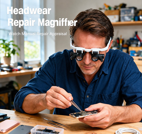 Head magnifier glasses - magnifier, led