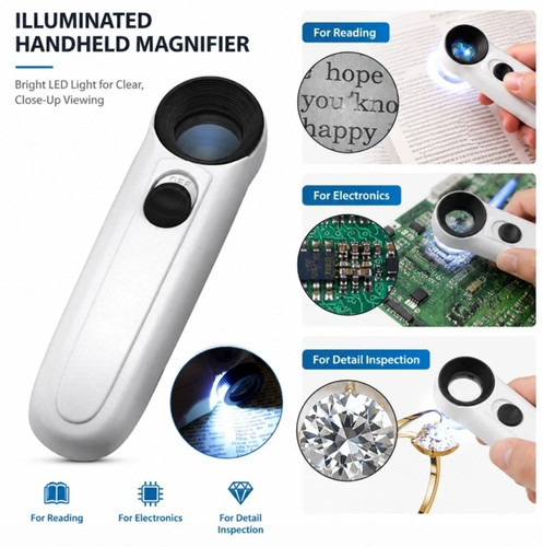 40x 21mm led jewelers loupe - led,