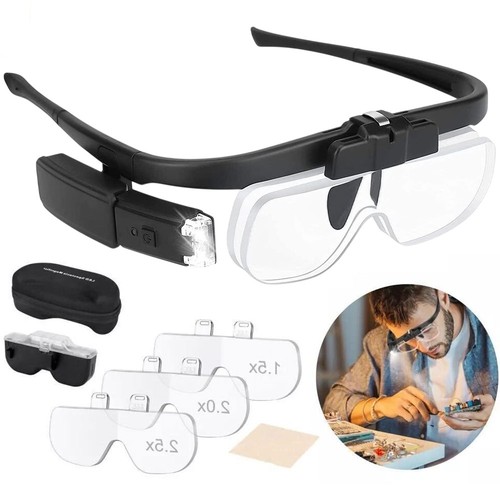 450 magnifier glasses with - 450%,