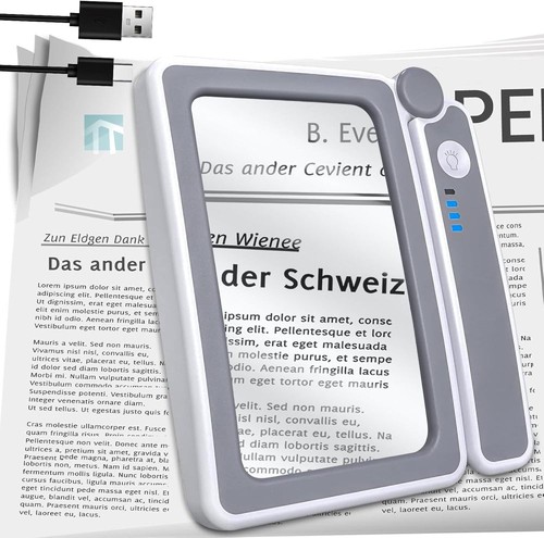Magnifying glass with - glass, 4x