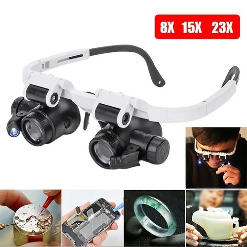 Head magnifier glasses led - head,