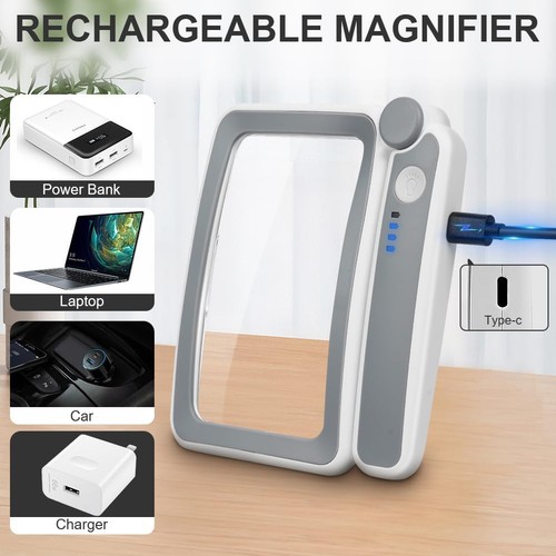 Large led magnifying glass - large, 4x