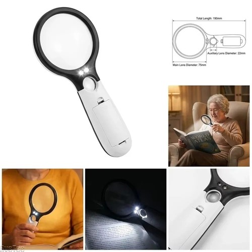 Handheld 45x magnifier - 45x, reading