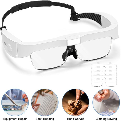 Magnifying glasses with light - with,