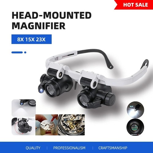 Head magnifier glasses - head,