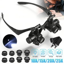 Head Magnifying Glass LED Head