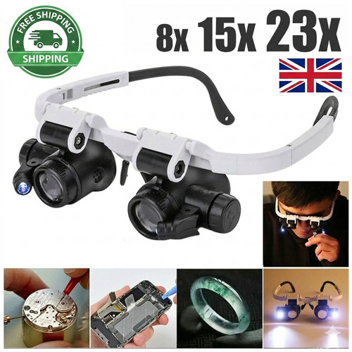 Head magnifier glasses - magnifier, led