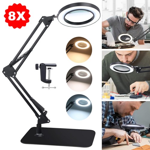 Magnifying glass with light - with,