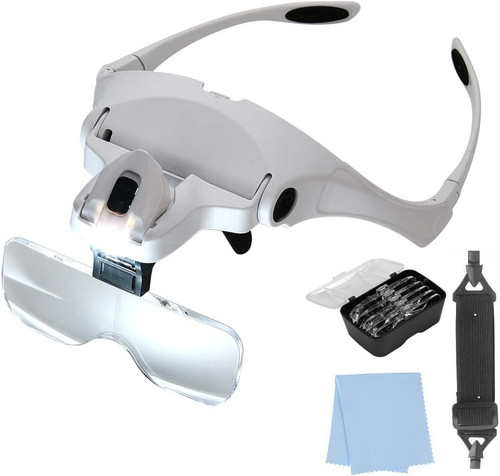 Headset magnifying glass - headset,