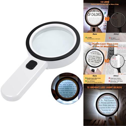 Handheld magnifying glass - handheld, with