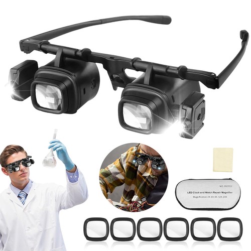 Jeweler watchmaker with led - with,