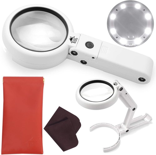 Magnifying glass with light - magnifying,