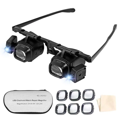 Magnifier glasses led light - glasses, w/led