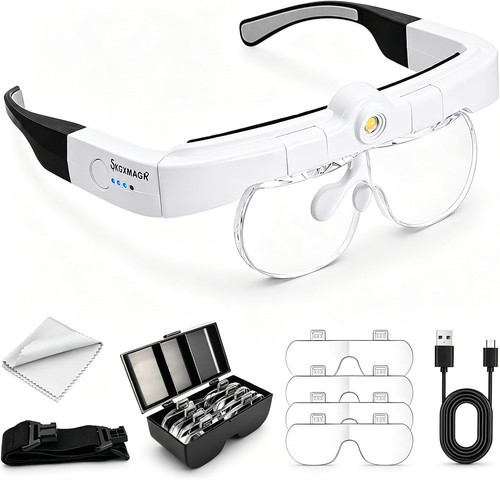 Magnifying glasses with - glasses, light
