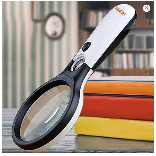 Handheld 45x magnifier reading - magnifier,