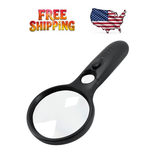 Lighted handheld magnifying - lighted,